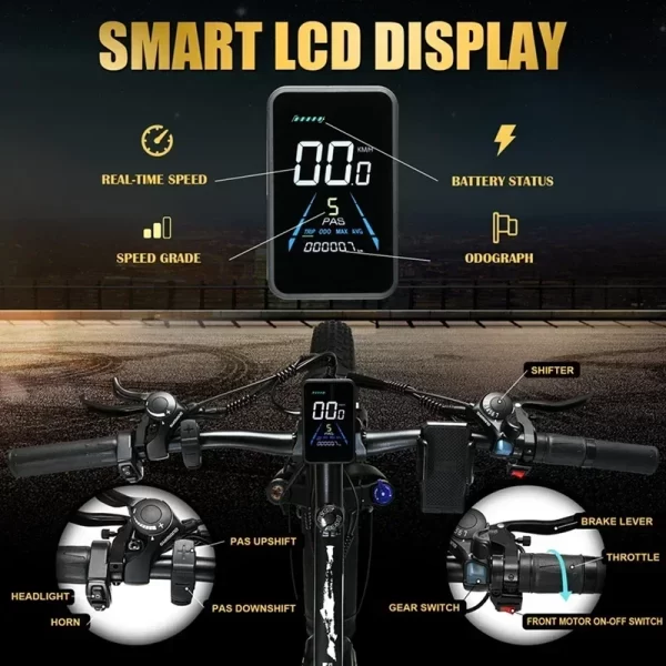 electric bicycle keteles k800 2000w high power motor 48v 23ah battery adult electric bike 26 inch tire mountain off road ebike