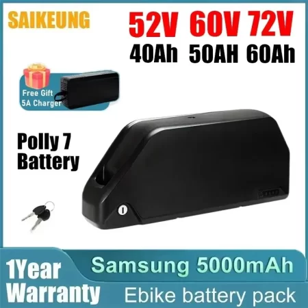 hailong polly 36 52v 60v 72v ebike battery 48v 40ah 25 30 35ah 50 60ah 21700 electric bike batteria for bafang 350w 3000w motor