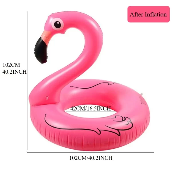 pvc inflatable flamingo swimming ring for adults pool parties supplies&pool float