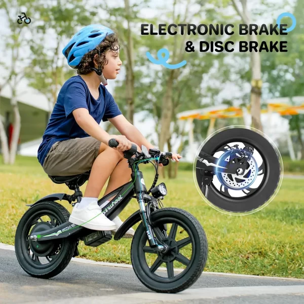 isinwheel 2 in 1 electric bike for kids ages 2 6, 250w/150w electric balance bike w/ swappable battery, 14 inch inflatable tire