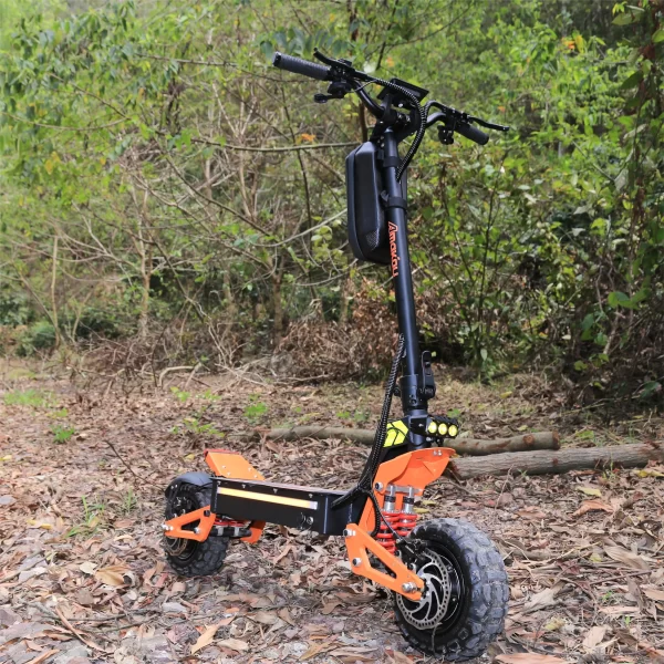 x5 6000w dual motor eelectric scooter in china stock 60v 40ah large battery remote scooter with seat 11 inch tires