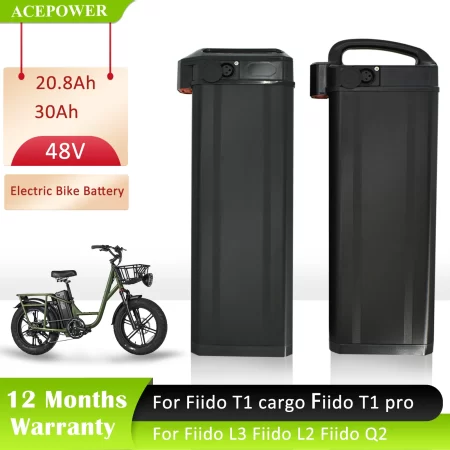 electric bike battery 48v 20.8ah 30ah folding ebike batteries for fiido t1 fiido t2 cargo t1 pro fiido l2 fiido q2 battery