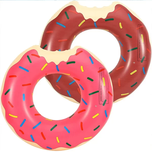 rooxin donut swimming ring inflatable swim pool float for kid adult swimming circle baby swim tube water play swimming equipment