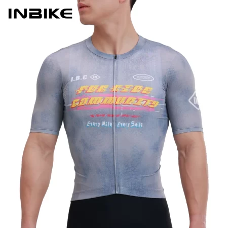 inbike short sleeve cycling jersey men's summer sweat wicking quick drying bike mountain road bike clothes top bike clothing