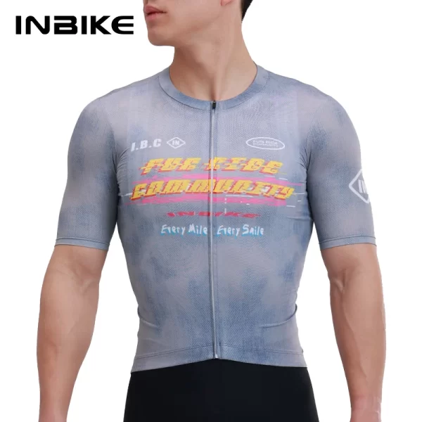 inbike short sleeve cycling jersey men's summer sweat wicking quick drying bike mountain road bike clothes top bike clothing
