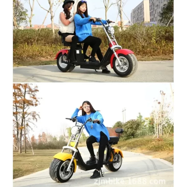 sportsters electric two wheel dual lithium battery 60v 12a 1500w chopper bobber city coco scooter electric scooter