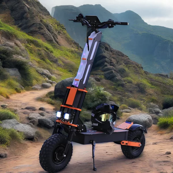 shipped from china warehouse 60v40ah battery viper 8000w big motor adult electric scooter 14 inch off road tire electric scooter