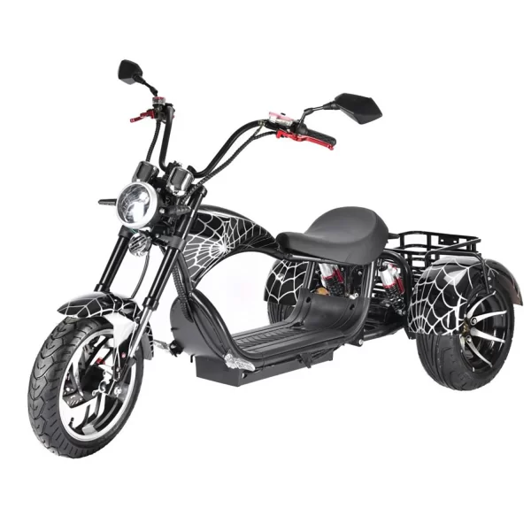 outdoor riding three wheel electric scooter with 18 inch fat tire 1500w motor