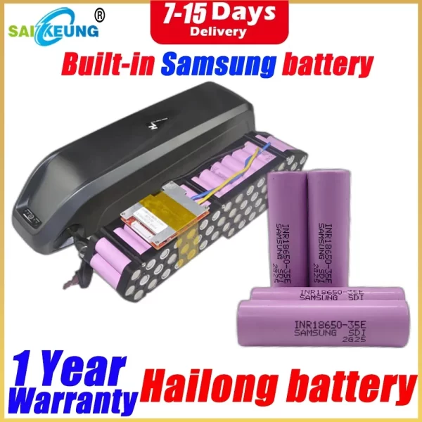 original electric bike battery 36v 48v 52v 72v 30ah down tube ebike battery with 40a bms for 750w 1500w 2000w bbs02 bbs03 bbshd