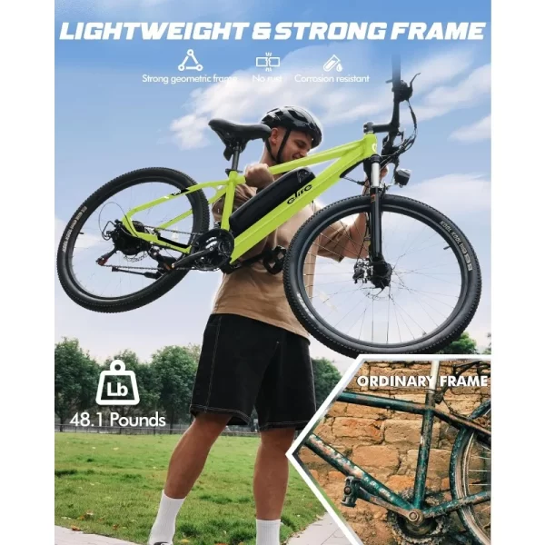 racer electric bike for adults 21 speed mountain lightweight ebike with peak 750w 22mph brushless motor