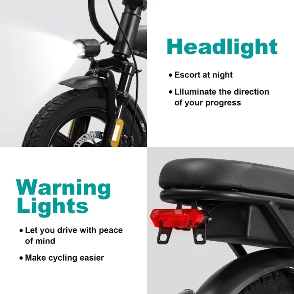 14 inch electric bike, easy to fold, adult commuter electric bike, 500w motor, removable battery, 20 mile maximum range