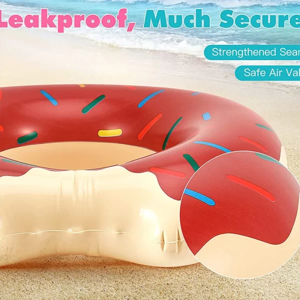 rooxin donut swimming ring inflatable swim pool float for kid adult swimming circle baby swim tube water play swimming equipment