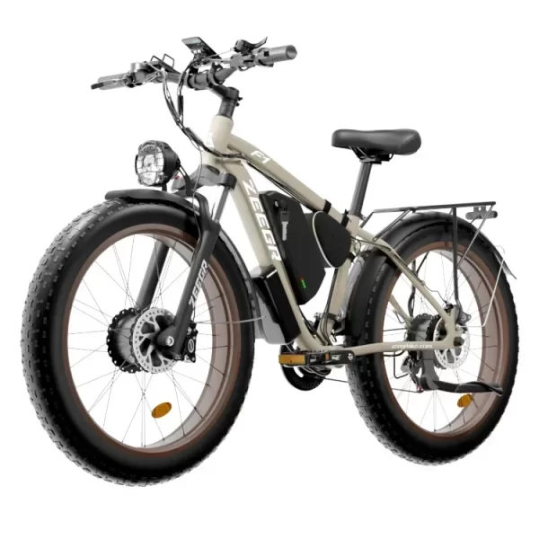 ebike electric bike zeegr f1 2000w 48v 22.4ah full suspension power bicycle bike 26inch fat tire hidden dual battery snow beach