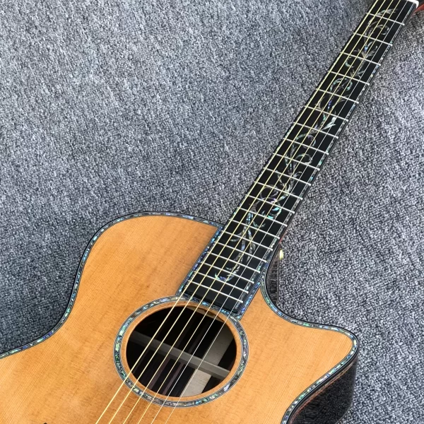 41 inch ps14ce solid cedar top cocobolo body acoustic guitar abalone inlays ebony fingerboard