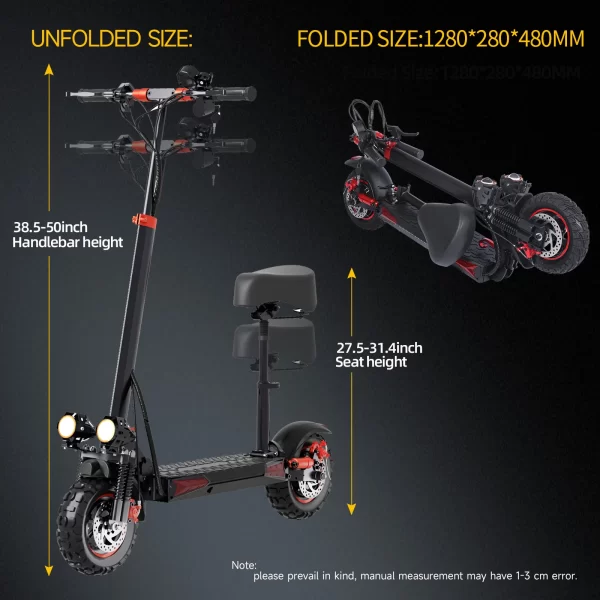 intelligent braking 48v1200w motor 18ah double disc brake electric scooter large tires with brake lights adult electric scooter