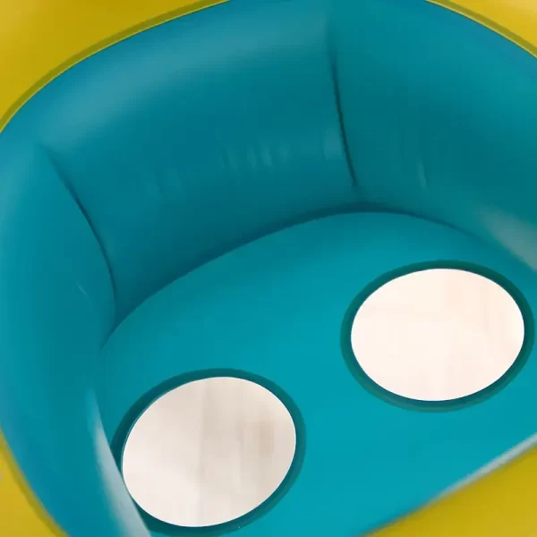 1pc pvc children's swimming ring with sunshade, inflatable water toy, pool floater