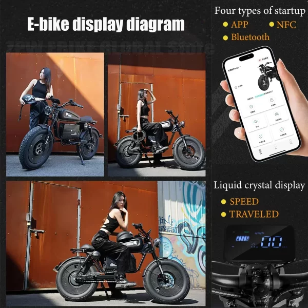 1500w 48v60ah black warrior motorbikes 20inch fat tyre electric bike adult road hydraulic brake e bike adult road electric bike