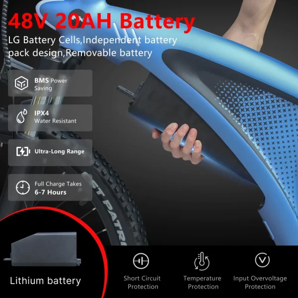 huanci q5 e bike removable battery 2000w 48v 20ah off road electric bike cheap electric bicycle adult electric bikes ebike