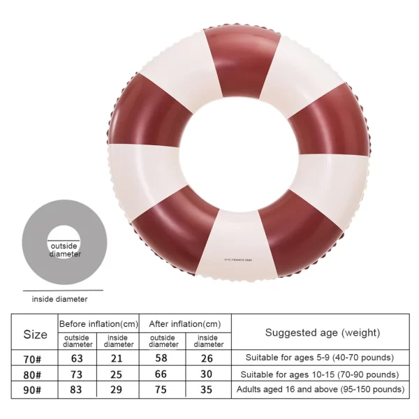 inflatable swim ring inflatable pvc swimming pool ring leakproof blow up swim tube pool floats summer beach water amusements