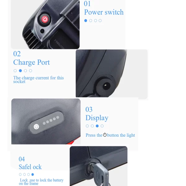 city bike rear rack ebike battery 48v 12ah 36v 13ah 15ah for crussis joycube jceb360 11 e classic gitane e organ xs e zumba repl