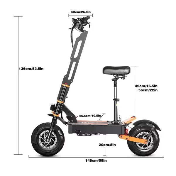 2024 x8 pro 8000w 60v 38ah dual motor foldable electric scooter for adults 14 inch tires top speed 110km/h range 120km