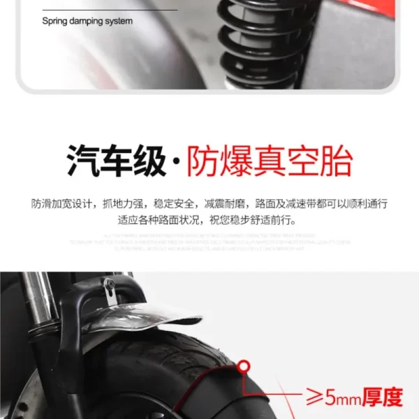 electric 3 wheeled lead acid battery 48v600w adult elderly leisure travel small household mini citycoco scooter