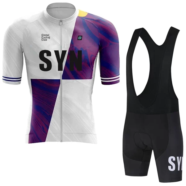 syn new summer men's short sleeve cycling shorts suspenders set new arrival cycling jersey shirt outdoor cycling clothing