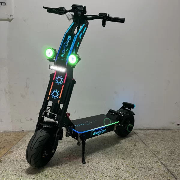 high speed 90 120kmh 55 75mph geofought g14 e scooter 15000w dual motor 10000w electric scooter 72v 13/14 inch tire with seat