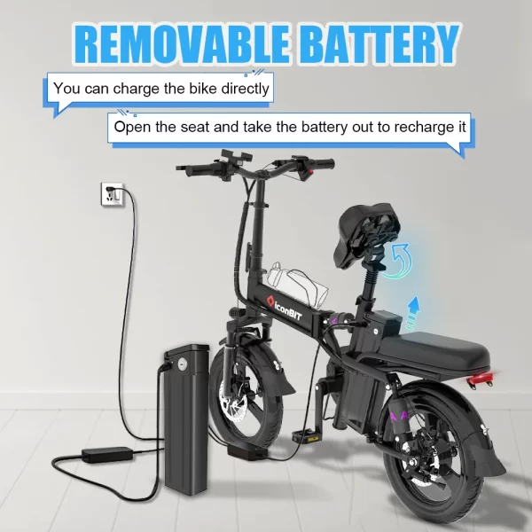 deepower mini foldable ebike 400w 48v 30ah/10ah removable battery multi shock absorbing urban electric bicycle bike for aldult