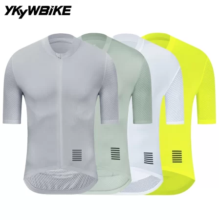 ykywbike men's cycling jersey short sleeve summer bicycle jersey road bike shirt cycling clothing breathable pro team