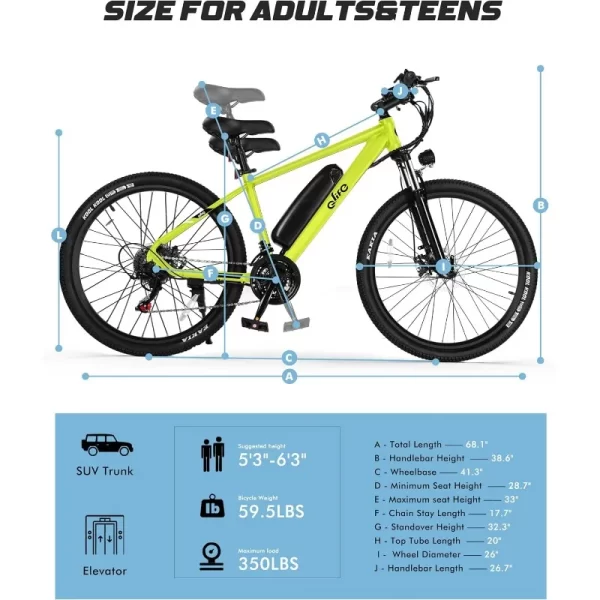 racer electric bike for adults 21 speed mountain lightweight ebike with peak 750w 22mph brushless motor