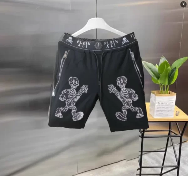 2025 designer rhinestone short summer luxurious plein ali hip hop male brand casual short pant