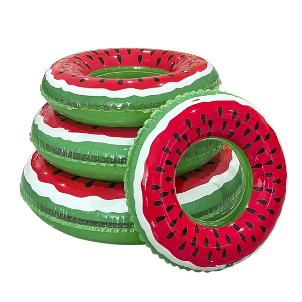 1pc inflatable watermelon swim circle summer swimming pool party water floating swimming ring accessories gift