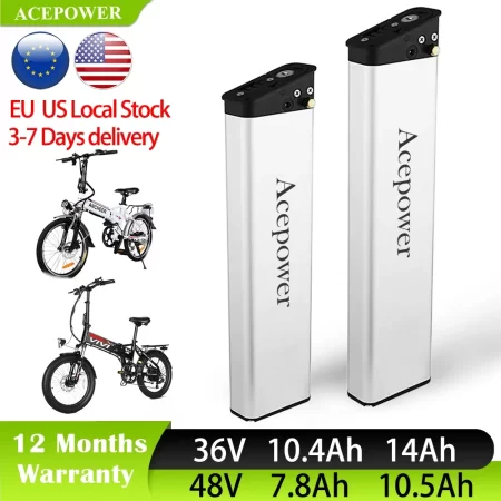 for ancheer am1908 zipper z4 panda xl folding electric bike battery 36v 8ah 10.4ah 12.8ah dch014 ebike battery for vivi f20 fm20