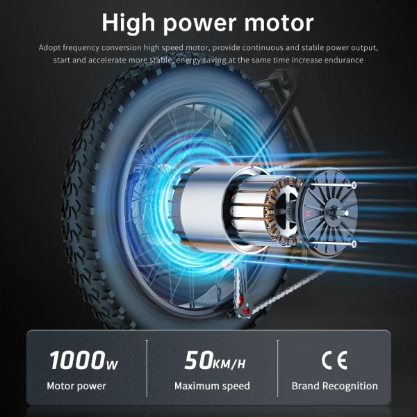 ekx t1 electric bike 20‘’*4.0 fat tires 1000w motor 48v20ah lithium battery 55kmh electric bicycle for adults mountain ebike mtb