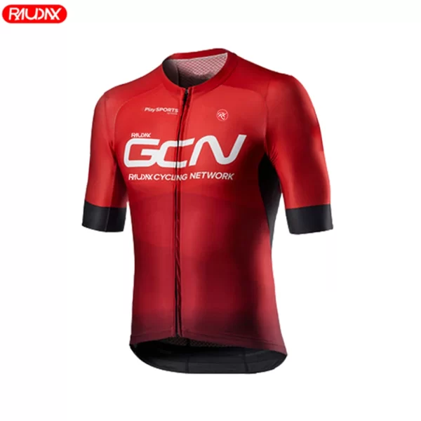 2025 raudax gcn summer short sleeve cyc jersey breathable road bike uniform mtb shirt bicycle men cycling clothing ropa ciclismo