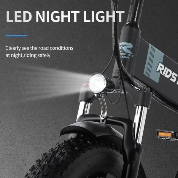 2024 new ridstar h20 mountain electric bicycle 1000w ebike adult urban commuter electric bicycle 48v 15ah 45km/h full suspension