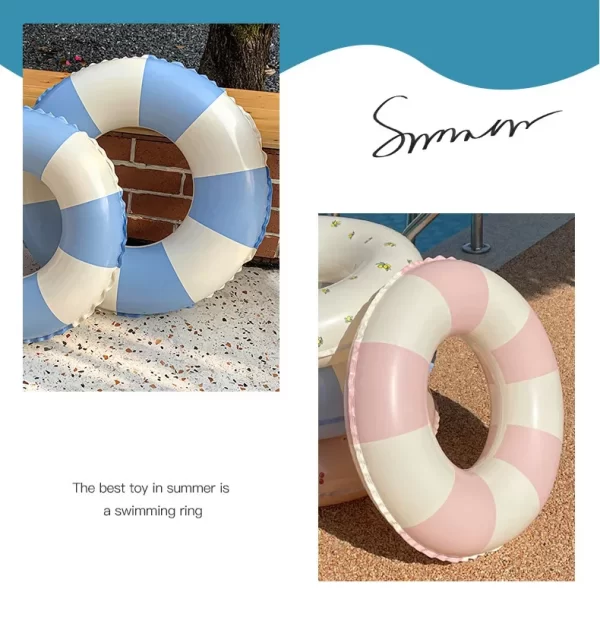 1 piece. new summer plaid swimming ring. cartoon air cushion for playing in water parks. soft and comfortable.