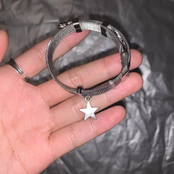harajuku sweet girls star charms bracelets cute punk cool pentagram bangles bracelet for women party club korean fashion jewelry