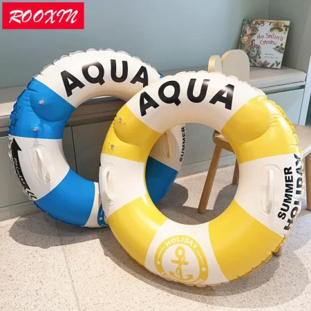 rooxin child swim ring tube inflatable swimming ring for kid adult swim circle float swim pool float water play swim tube