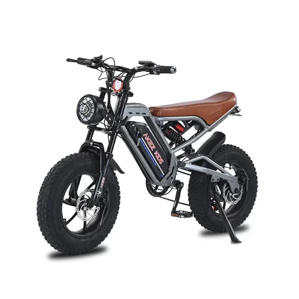 akez 16inch fat tire electric bike kids to ride 350w motor 36v 15.6ah battery full suspension retro electric mountain bicycle