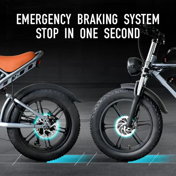 idotata s7 electric bike for adults, 48v, 70ah, dual battery, 20inch, 4.0 fat tires,snow mountain e bike, 2000w electric bicycle