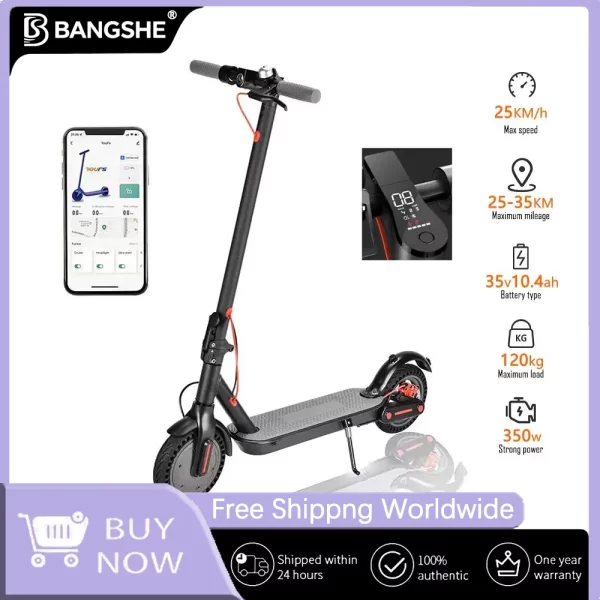 n7pro 350w adult electric scooter 36v 10.4ah escooter kick scooter support app lightweight long range 30km scooter eu warehouse