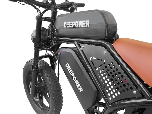 deepower s8 electric bicycle 2000w+1500w dual motor electric bike 48v 60ah removable battery 20 inch fat tire adult ebike