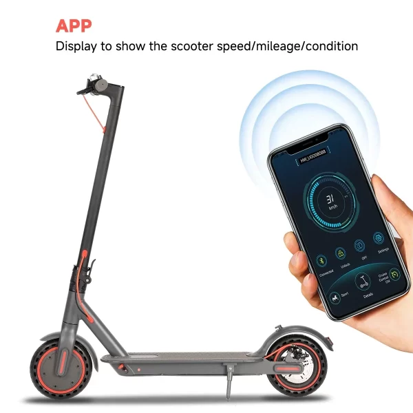n7pro 350w adult electric scooter 36v 10.4ah escooter kick scooter support app lightweight long range 30km scooter eu warehouse
