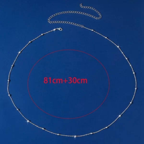 new fashion belly chain simple sexy metal waist chain women's summer beach jewelry