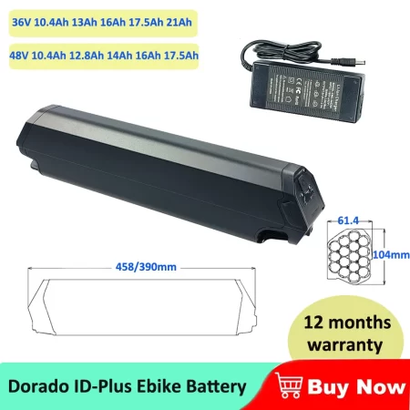 48v 12ah 15ah ebike battery reention dorado battery pack for 750w 500w 1000w motor charger 18ah15ah troxus electric bike akku