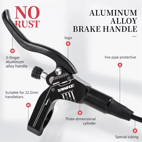 mtb bike hydraulic disc brake oil pressure caliper clamp brake 160mm front rear handle a b pillar cnc bicycle accessories upgrad