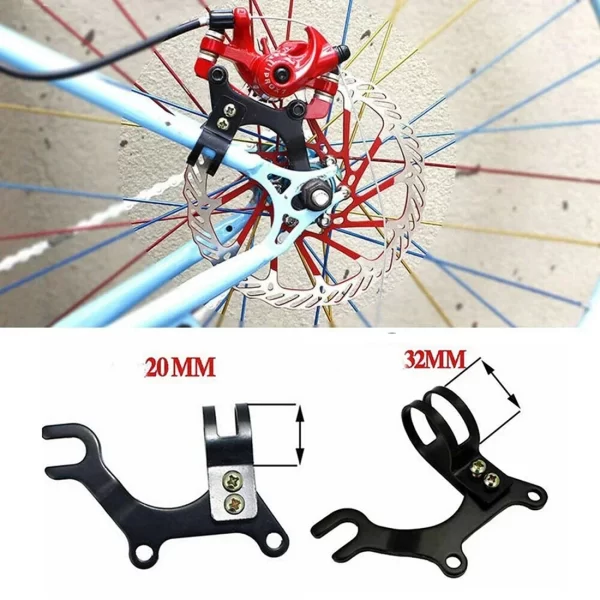 4 pair bicycle disc brake resin semi metal bracket frame adapter mounting holder mountain bike disc brake converter cycling part