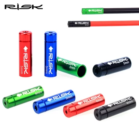 risk bicycle shift brake cable cover 4mm 5mm mtb road bike brake cable end cap aluminum alloy cable tip cover bike part